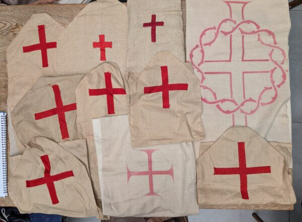 12 Vintage and Antique Lenten Lent Linen and Fine Cotton Cover up Covers