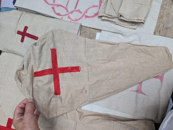 12 Vintage and Antique Lenten Lent Linen and Fine Cotton Cover up Covers
