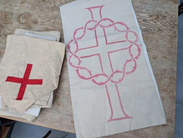 12 Vintage and Antique Lenten Lent Linen and Fine Cotton Cover up Covers