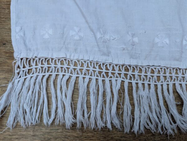 Embroidered Special Cotton Amice With Fringe