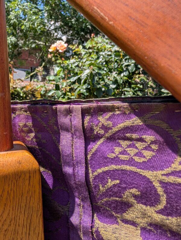 Beautiful Purple & Gold Vintage Cope with Fantastic Clasp