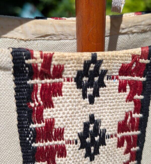 '1970's Socialist' Linen with Simple Pattern Chasuble with Stole