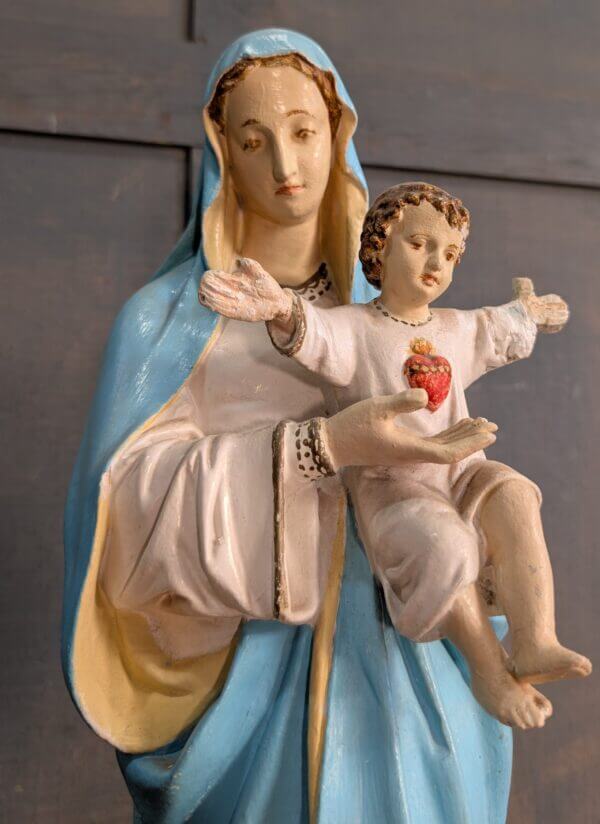 Large Medium Vintage English Religious Statue of The Madonna The Immaculate Conception