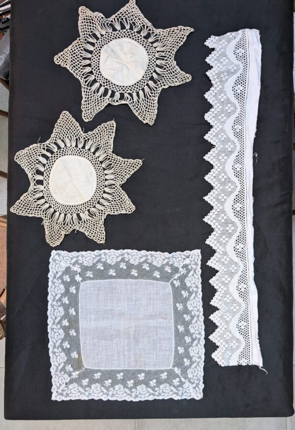 Four Pieces of Church Embroidery & Lacework