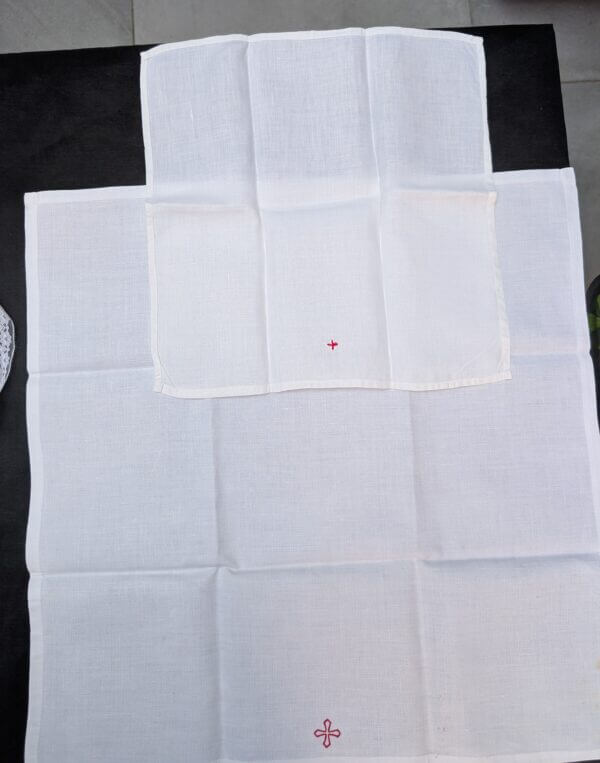 Communion Linen #3 - 3 Chalice Palls 4 Corporals 1 Purificator Spare Lace