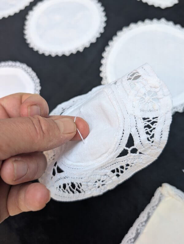 Communion Linen #4 - 19 Assorted Chalice Palls Corporals Doilies for Plants Candlesticks