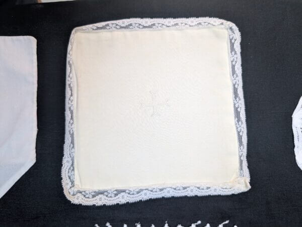Communion Linen #4 - 19 Assorted Chalice Palls Corporals Doilies for Plants Candlesticks