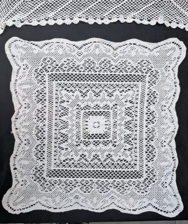 Communion Linen #5 - 2 Large Embroidered Corporals Altar Table Cloths Fair Linens