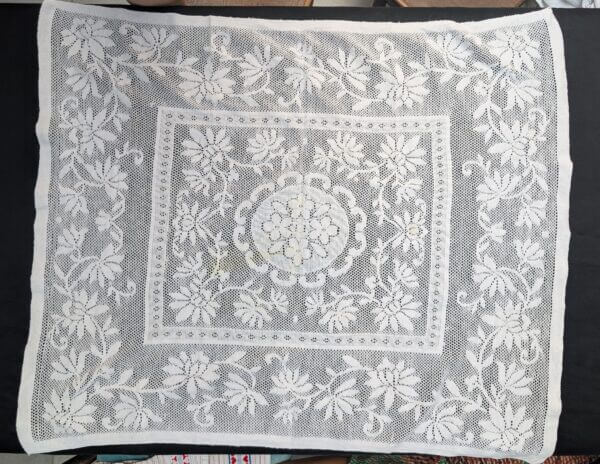 Communion Linen #8 - 3 Embroidered Lacework Altar Table Cloths Fair Linens