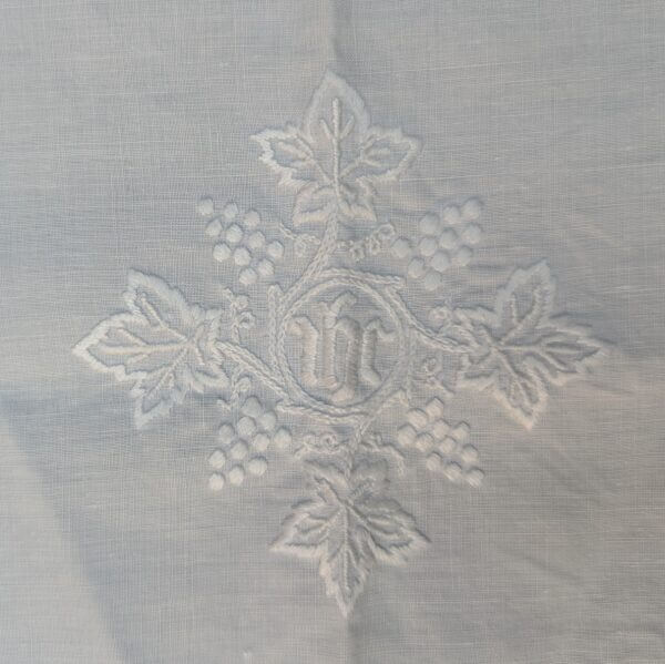 Communion Linen #9 - Very Fine Embroidered Lace Altar Table Runner Cloth Fair Linen plus 2 other Good Quality Cloths