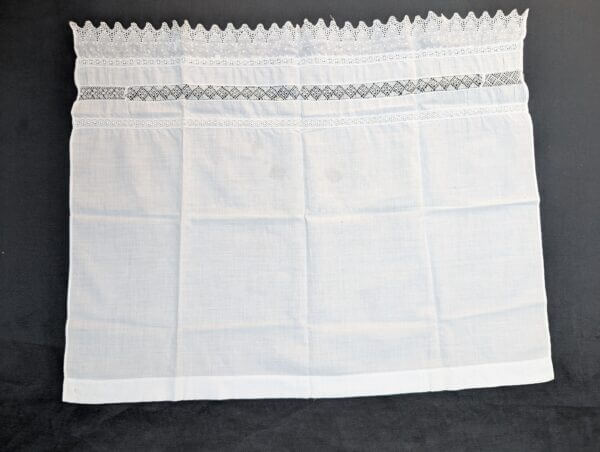 Communion Linen #9 - Very Fine Embroidered Lace Altar Table Runner Cloth Fair Linen plus 2 other Good Quality Cloths
