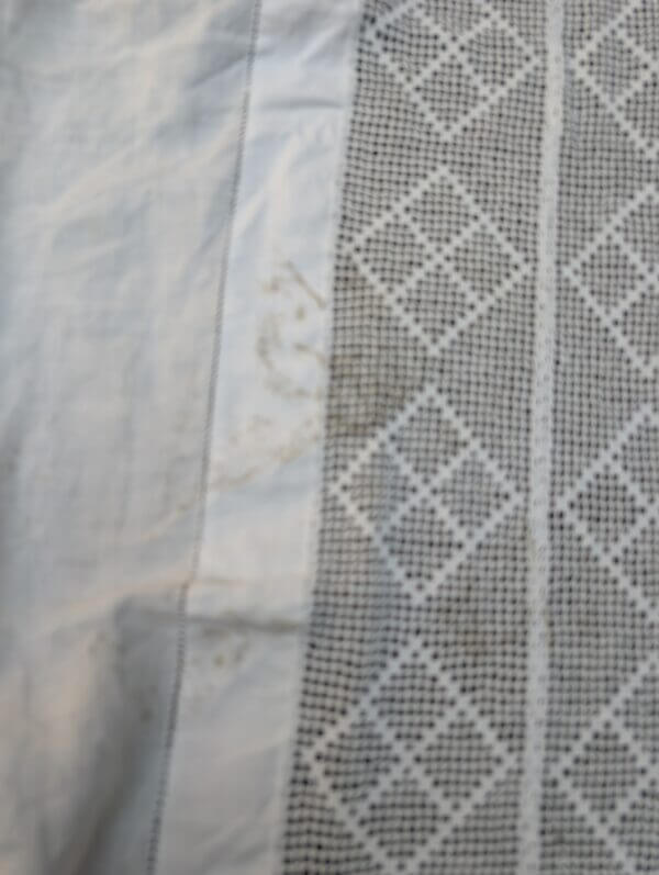 Communion Linen #10 - 3 Embroidered Lace Altar Cloths Fair Linen