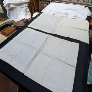 Communion Linen #12 - 2 Communion Linen Set Embroidered Bags plus 6 Corporals
