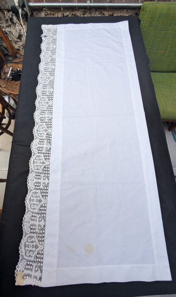 Communion Linen #14 - 2 Altar Runners 1 Particularly Nice with 5 Crosses Fair Linens
