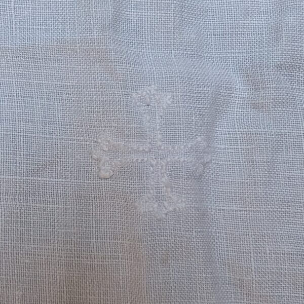 Communion Linen #14 - 2 Altar Runners 1 Particularly Nice with 5 Crosses Fair Linens