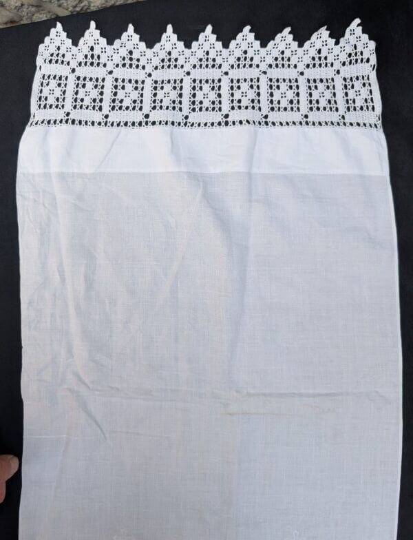 Communion Linen #14 - 2 Altar Runners 1 Particularly Nice with 5 Crosses Fair Linens
