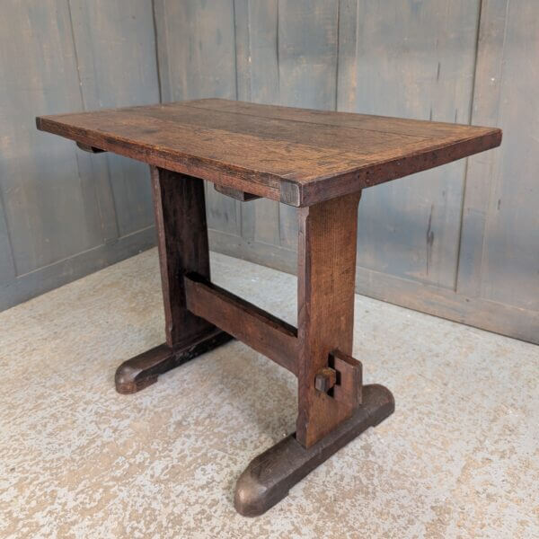 Simple Antique Oak Refectory Style Communion Table