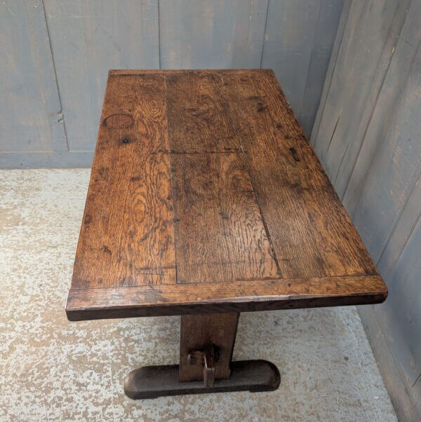 Simple Antique Oak Refectory Style Communion Table