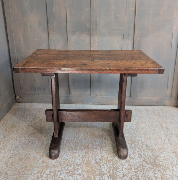 Simple Antique Oak Refectory Style Communion Table