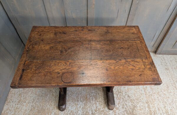Simple Antique Oak Refectory Style Communion Table