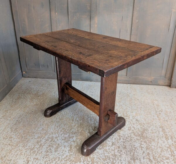 Simple Antique Oak Refectory Style Communion Table