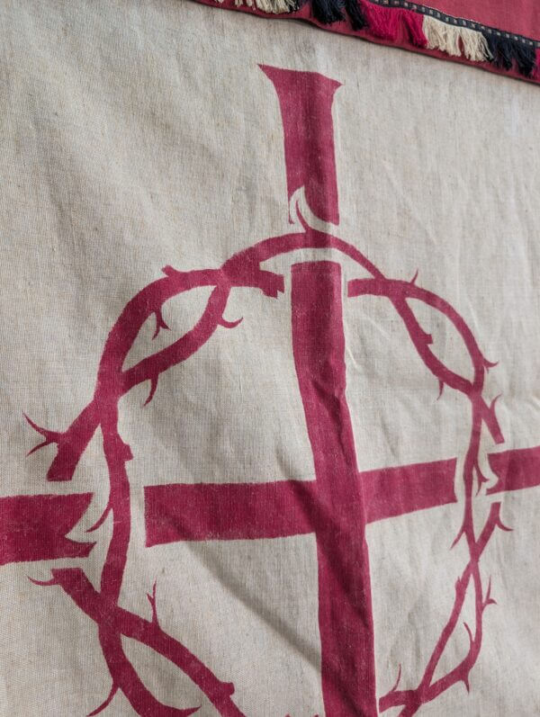 Fantastic 'Festival of Britain' Era Lenten Altar Cloth & Superfrontal
