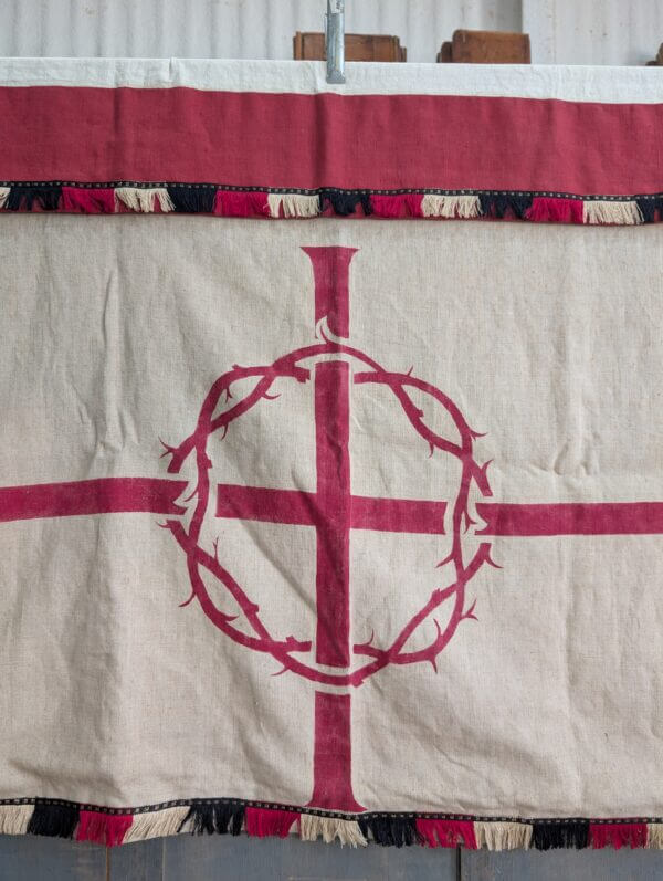 Fantastic 'Festival of Britain' Era Lenten Altar Cloth & Superfrontal