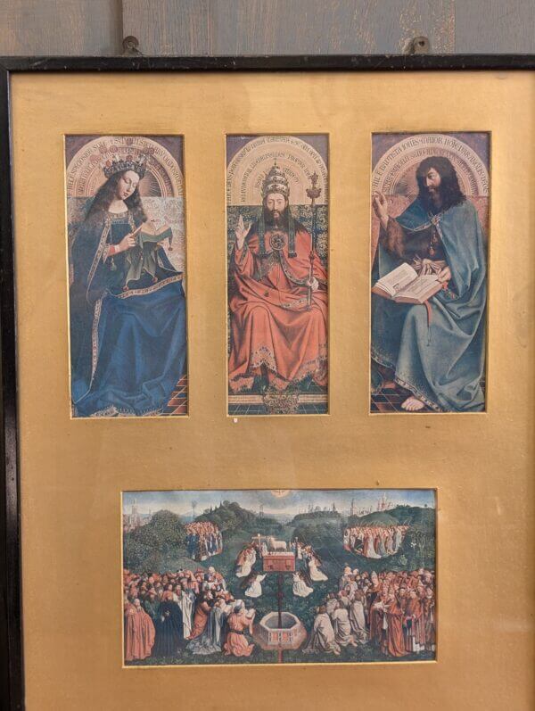 Triptych The Salvation of Adam & Eve after Jan Van Eyck