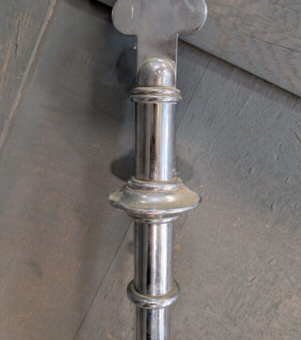 Nickel Plated Brass Vintage Processional Cross from Preston