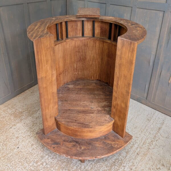 Super Mid- Century Futuristic 1960's Vintage Teak Pulpit