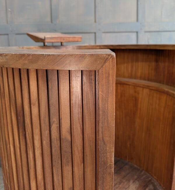 Super Mid- Century Futuristic 1960's Vintage Teak Pulpit
