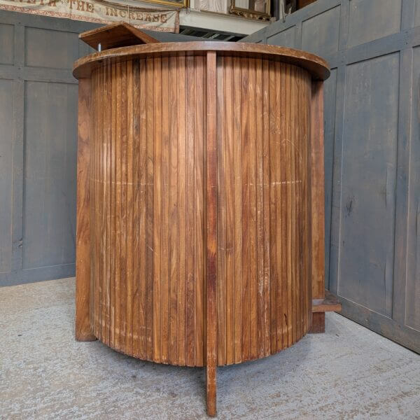 Super Mid- Century Futuristic 1960's Vintage Teak Pulpit