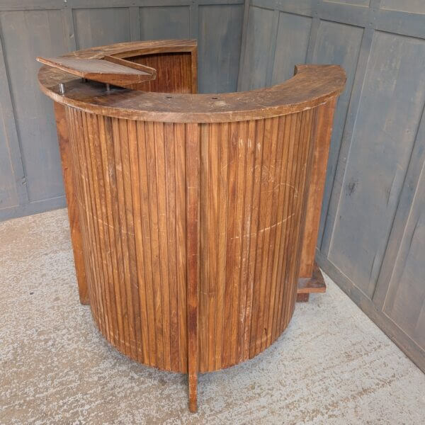 Super Mid- Century Futuristic 1960's Vintage Teak Pulpit