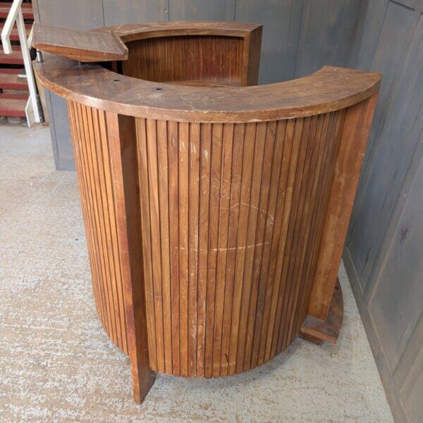 Super Mid- Century Futuristic 1960's Vintage Teak Pulpit