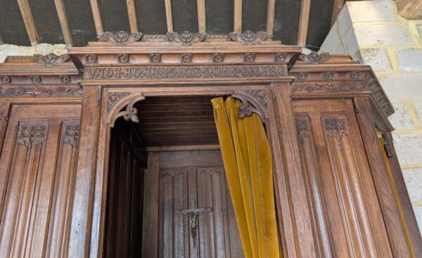 Antique Gothic Oak Flat Packed Confession Box