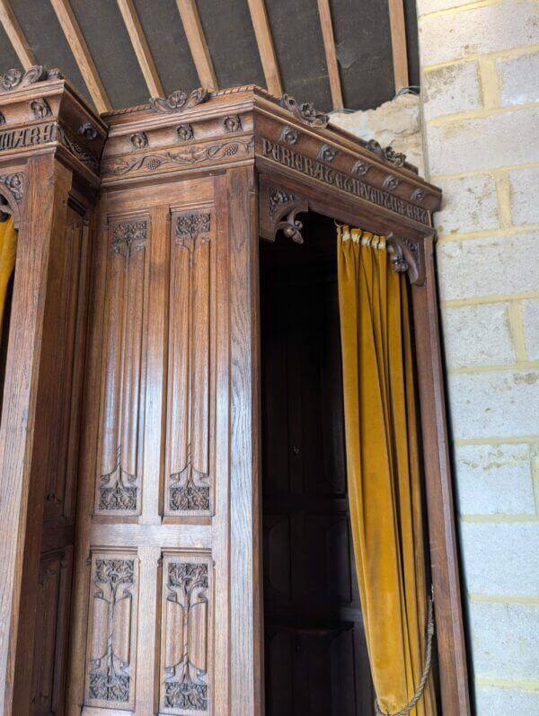 Antique Gothic Oak Flat Packed Confession Box