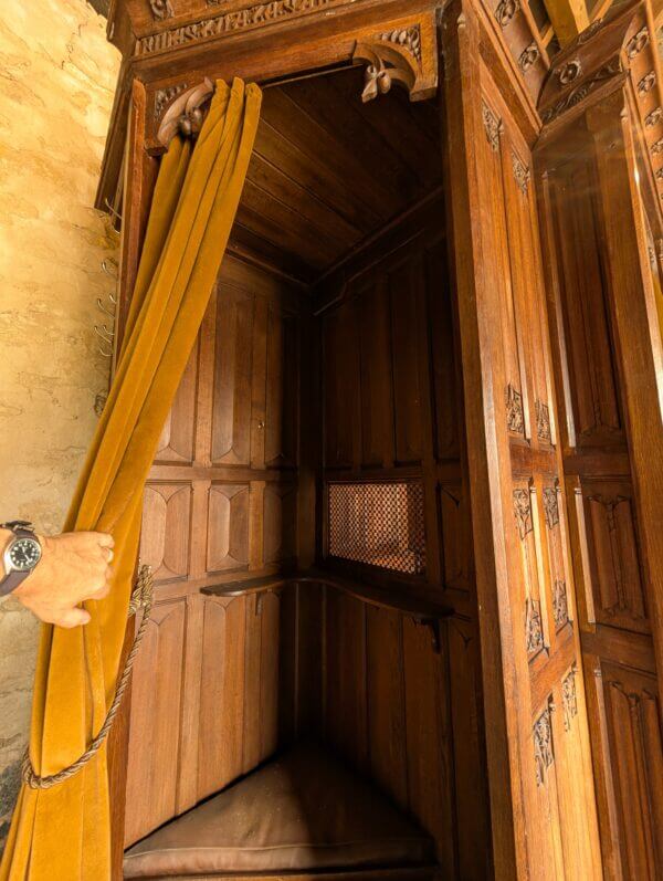 Antique Gothic Oak Flat Packed Confession Box