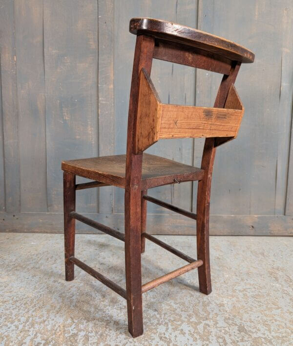 Rich Elm & Beech Pre-War Classic Church Chapel Chairs with Racks