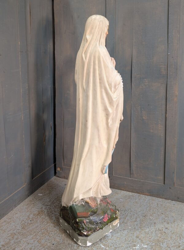 Large Chapel Size Antique Statue of Our Lady of Lourdes from Rochdale Convent