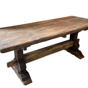 18th Century Style Heavy Oak Rectangular Refectory Table