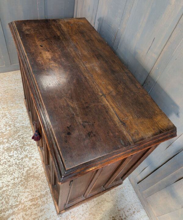 Small Antique 1890's Gothic Oak Altar Cabinet Conversion