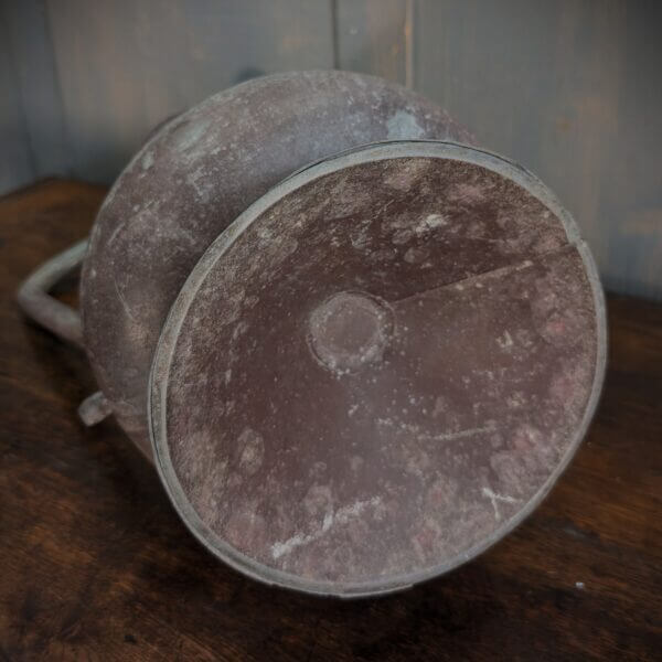 Mid 19th Century Polychrome Pewter Church Baptismal Jug Ewer