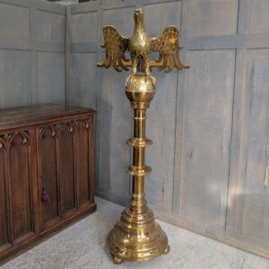 1892 Antique Brass Eagle Church Lectern from St James Rhossdu