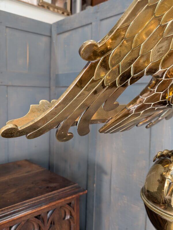 1892 Antique Brass Eagle Church Lectern from St James Rhossdu
