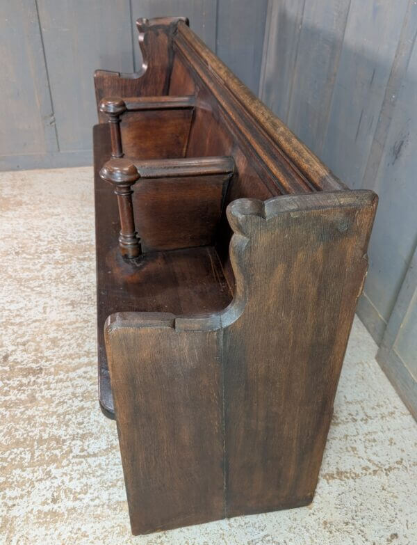 Mid - 19th Century Winchester Oak Three Seater Choir Pew