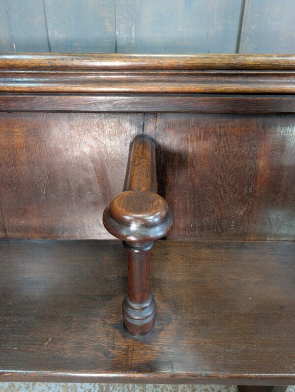 Mid - 19th Century Winchester Oak Three Seater Choir Pew