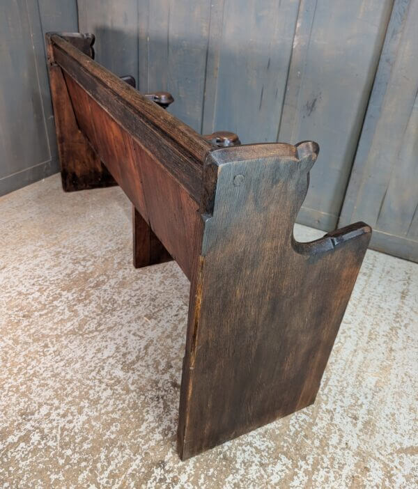 Mid - 19th Century Winchester Oak Three Seater Choir Pew
