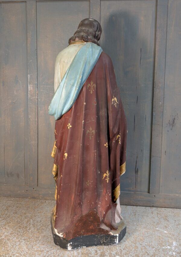 Original & Evocative 19th Century Antique Extra Large French Statue of St Joseph & Child