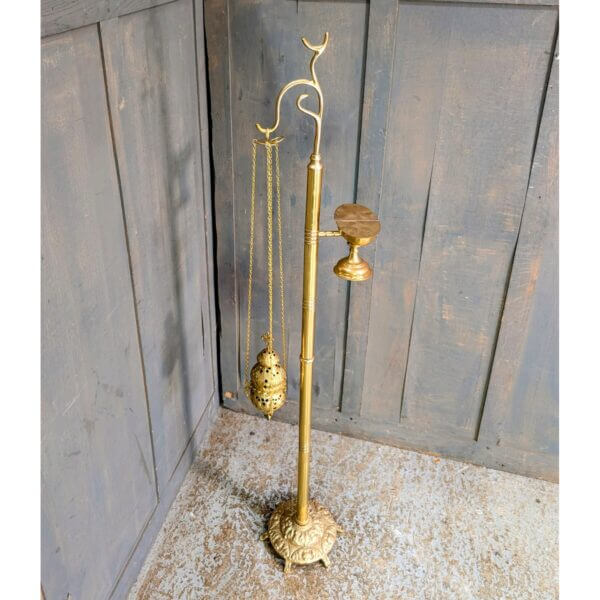 Solid Brass Censer Thurible & Boat Stand