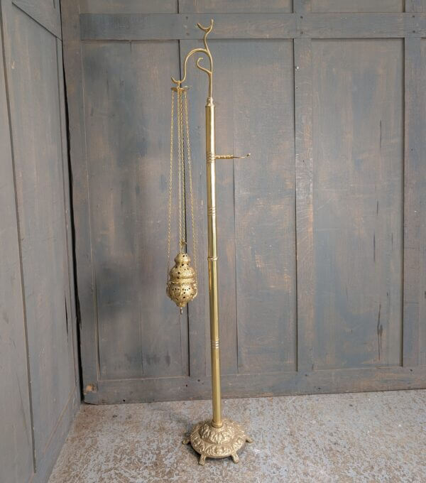 Solid Brass Censer Thurible & Boat Stand